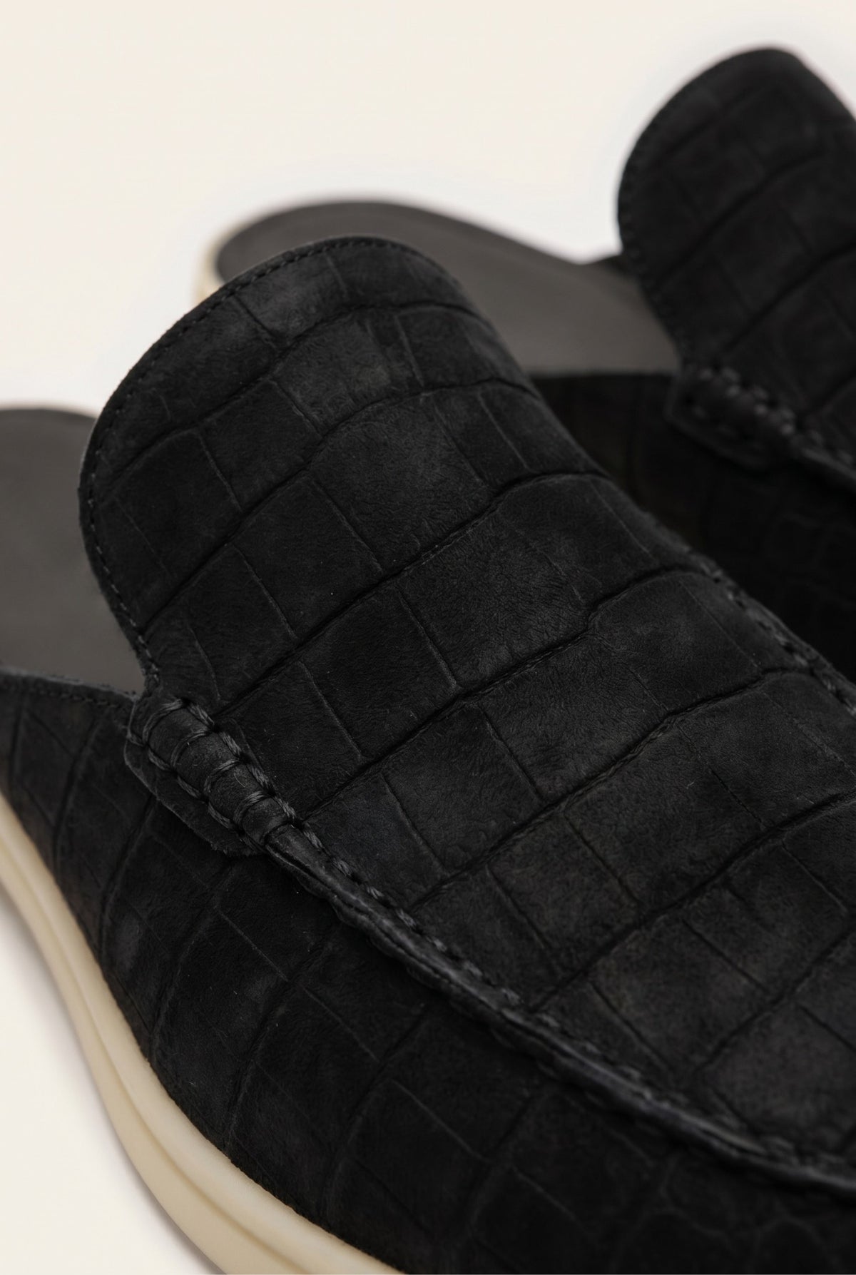 Black Crocodile Yacht Mule