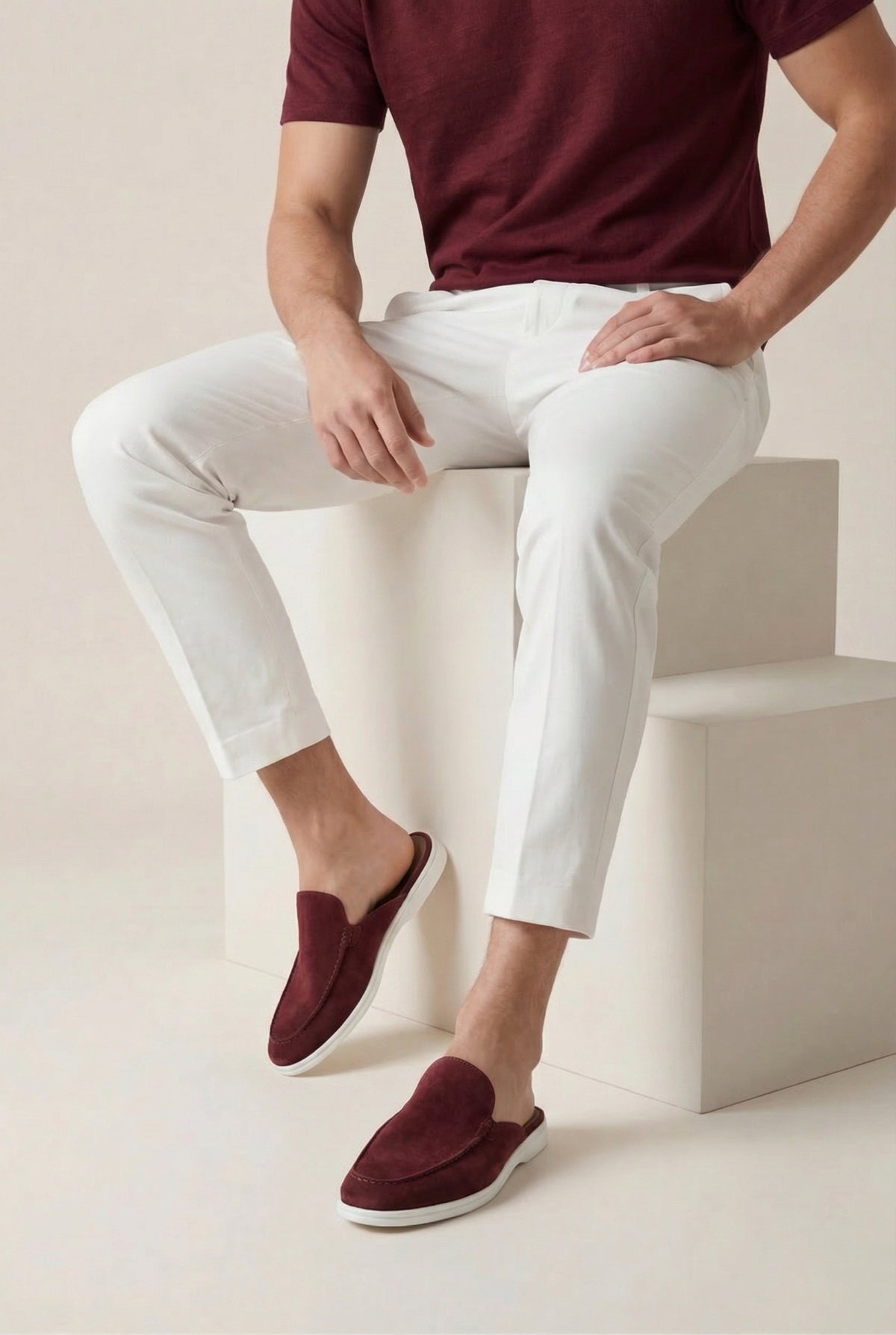 Burgundy Yacht Mule
