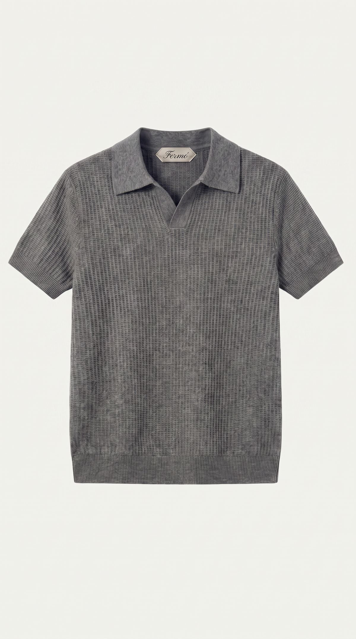 Ravello Knit Polo Grey