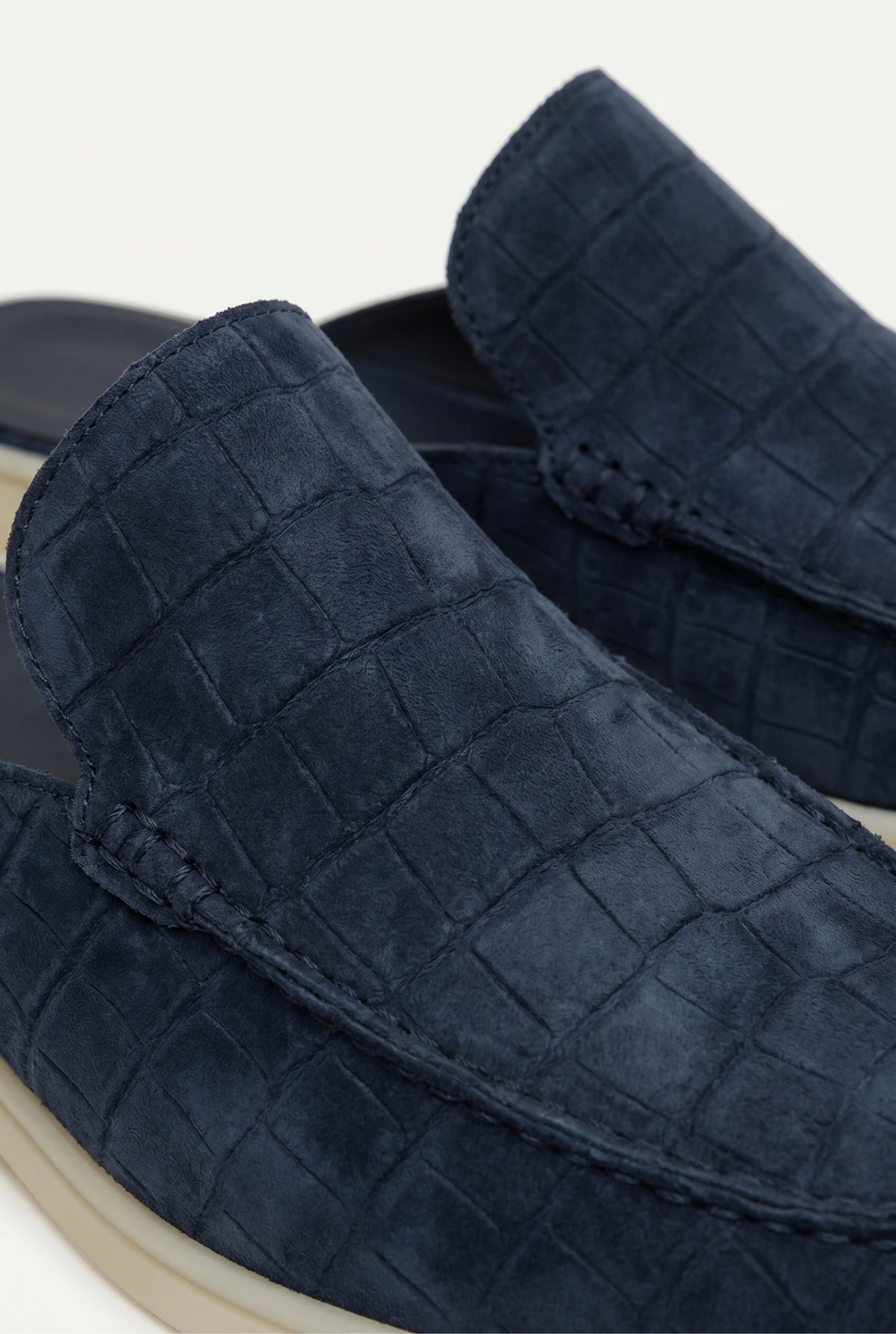 Navy Crocodile Yacht Mule