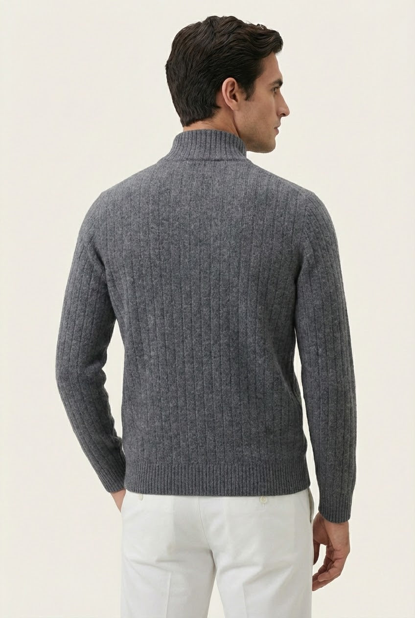 Léon Grey Rib Vest