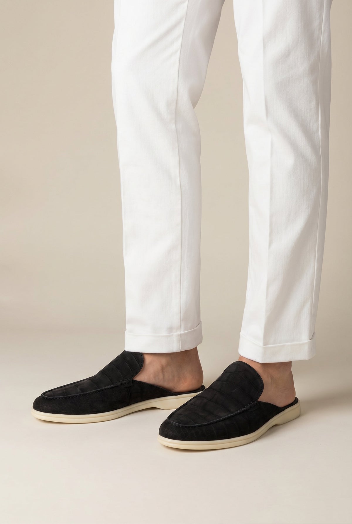 Black Crocodile Yacht Mule