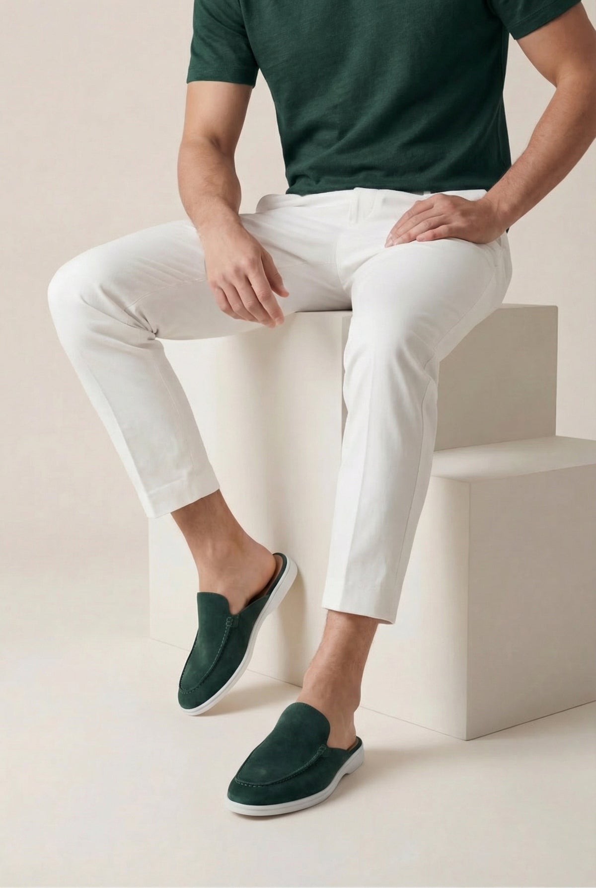 Forest Green Yacht Mule