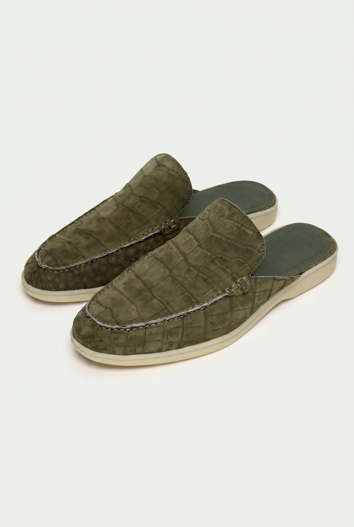Olive Crocodile Yacht Mule