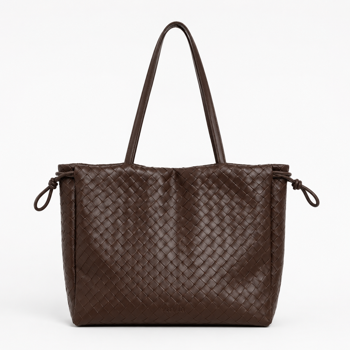 Fiora Woven Tote 13” – Espresso