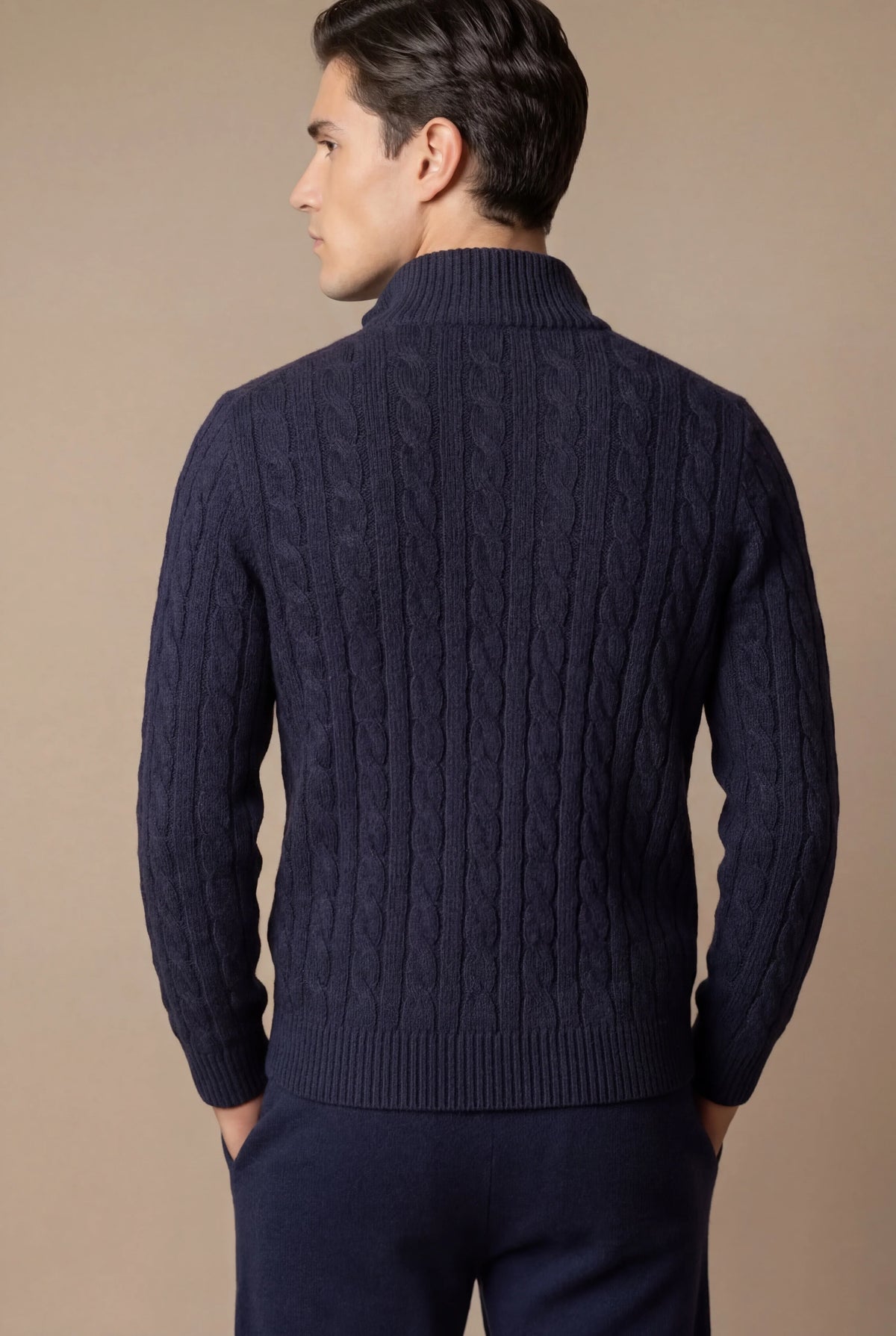 Sero Zip Knit Navy